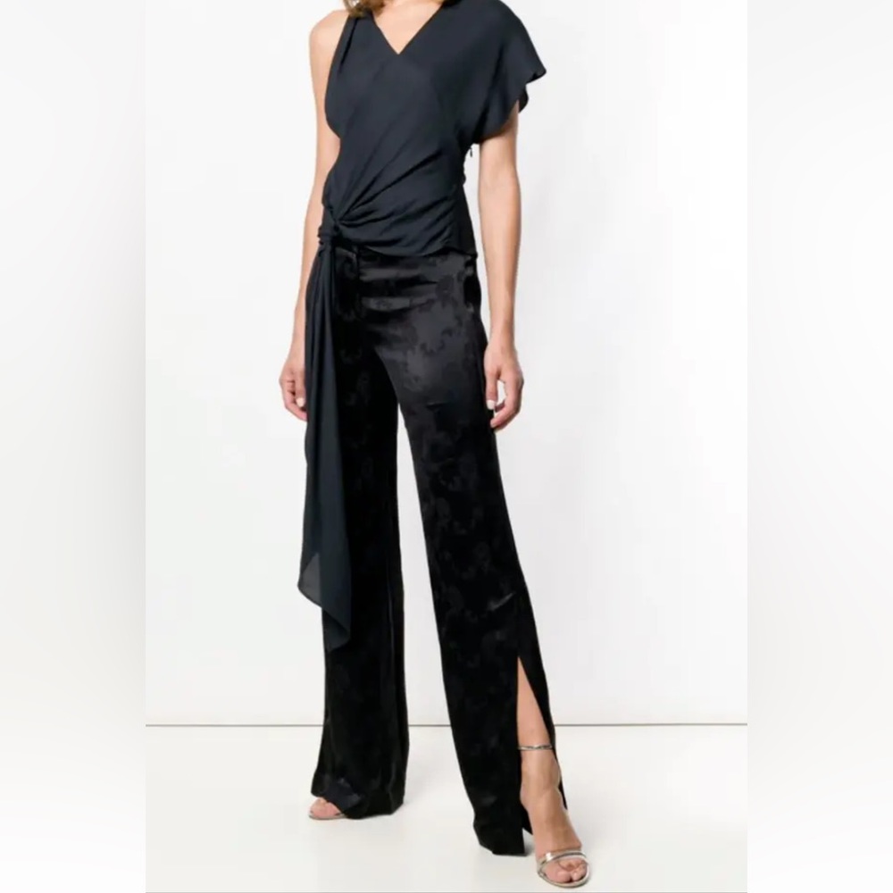 Theory Side Slit Jacquard Pant